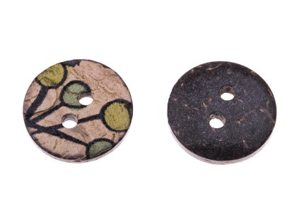 Button 15 mm with balloons coconut
