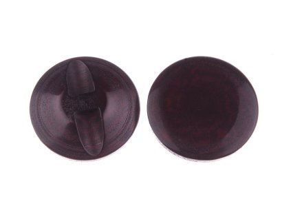 Gombík 23mm hnedý plastový