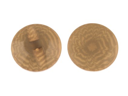 Knoflík 23mm okrový plastový