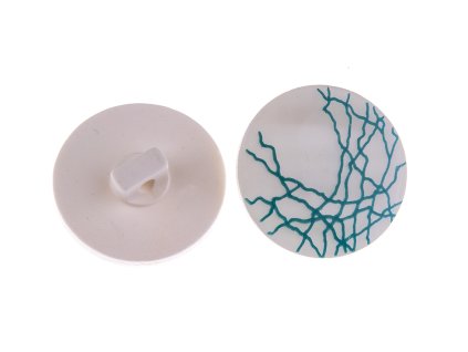 Guzik 23mm zielonkawy plastik