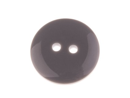 Gombík 18mm šedý plastový