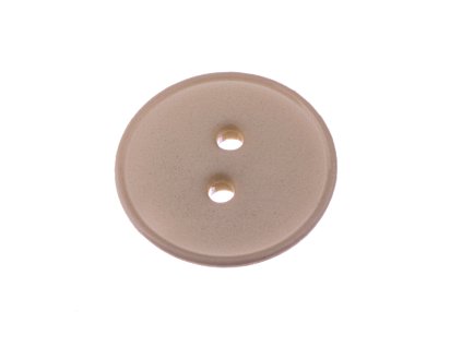 Knoflík 15mm béžový plastový