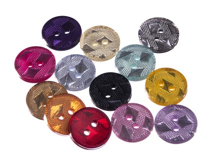 Plastic button MIX ?12,5mm