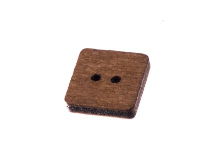 Button 23mm wooden square