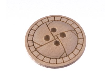 Button 20mm wooden