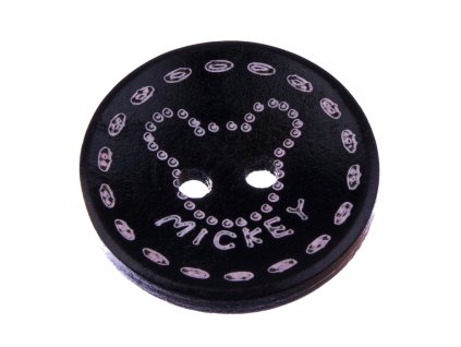 Knoflík 23mm dřevěný MICKEY