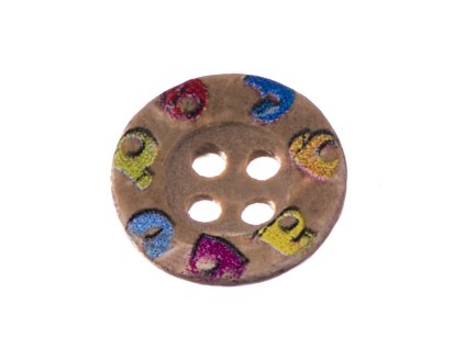 Coconut button 12,5 mm