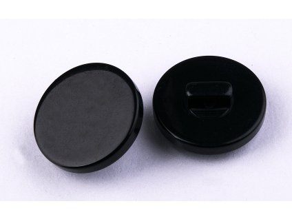 Knoflík 20mm černý plastový