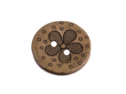 Coconut button 20 mm LARY