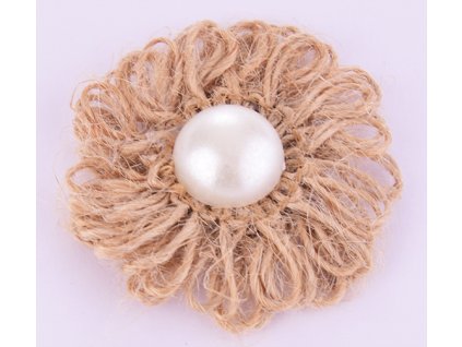 Kvet jutový 50 mm dekorácia