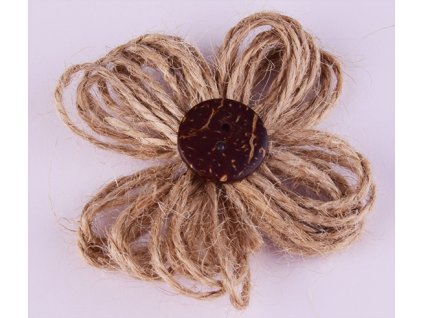 Květ jutový 55 mm dekorace