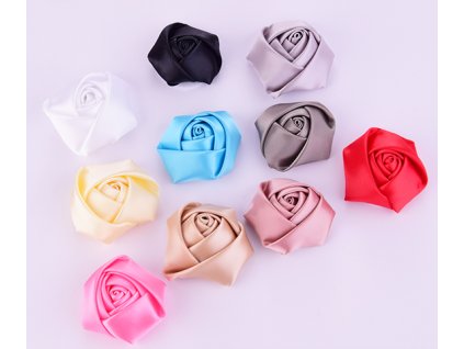 Saténový květ růže 50 mm 1