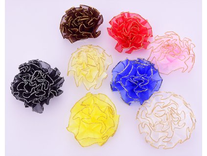 Květina se zlatým okrajem 55 mm 1