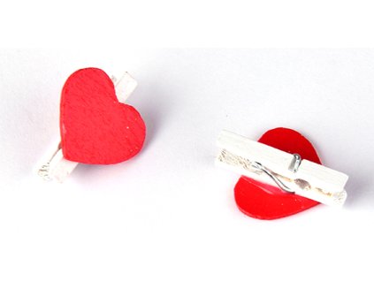 Srdíčko na kolíčku 25x20 mm