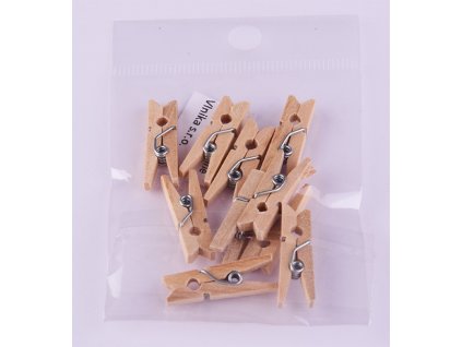 Kolíčky prírodné 9x25 mm 10 ks