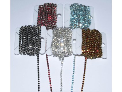 Štrasový prýmek 2 mm/2 m 1