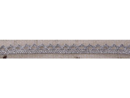 Lace polyester silver 2 m