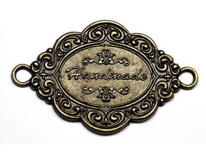 Sewing brass sign 25x6 mm HAND MADE