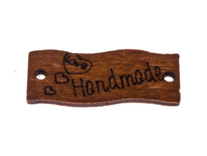 Drevená značka 30x10mm HAND MADE