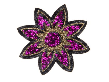 Záplata margaréta glitrová 60 mm
