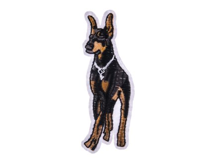 Łata pies doberman 85x30mm