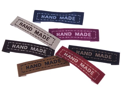 Textilní nášivka HAND MADE  45x10mm 1
