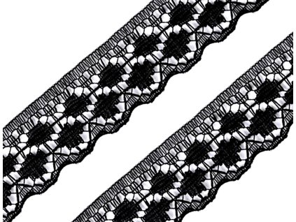Black nylon lace 20mm/3m