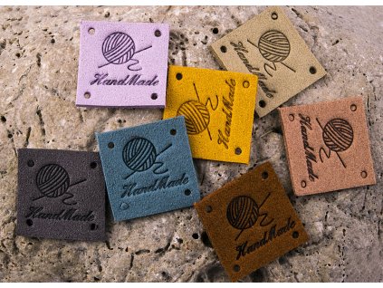 Nášivka HAND MADE klubko 25x25 mm 1