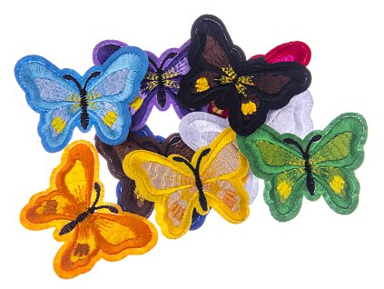 Záplata nažehlovací motýl 70x52 mm 1