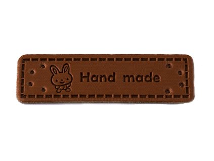 Aplikacja HAND MADE królik 50x15mm