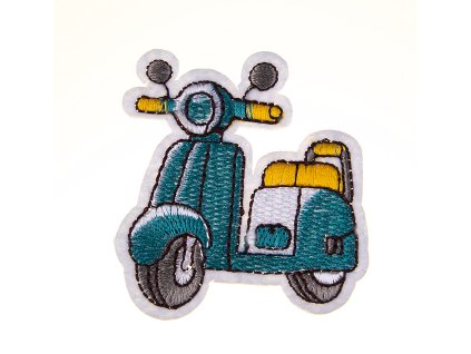 Iron-on patch scooter 55x60mm