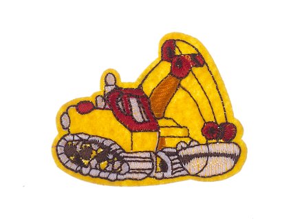 Patch excavator yellow 50x62mm