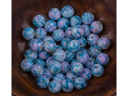 Plastové korálky Ø8 mm/50ks 1