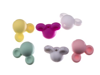 Korálek myš silikon 15x22mm 1