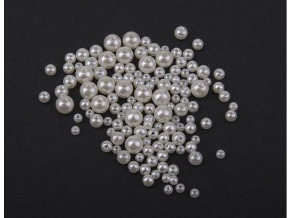 Beads for stringing white MIX 100 pcs