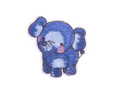 Patch blue elephant 55x55mm