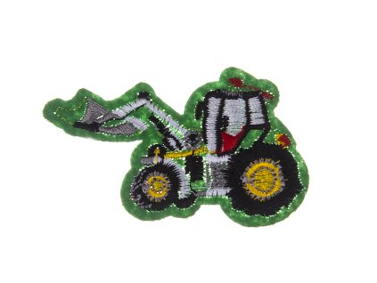Łata zielony traktor 65x40mm