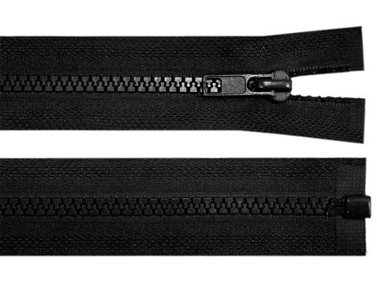 Teeth Zipper black  5mm/60cm