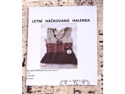 Návod letná háčkovaná blúzka
