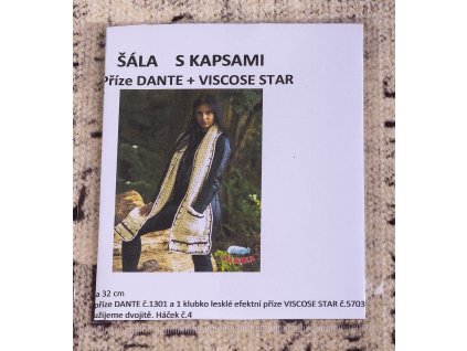 Návod na šálu s kapsami