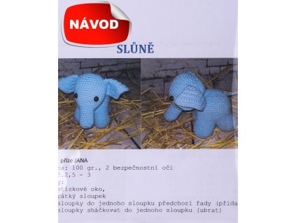 Instructions for crocheting elephant