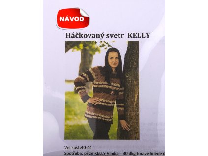 Návod na háčkovaný sveter KELLY