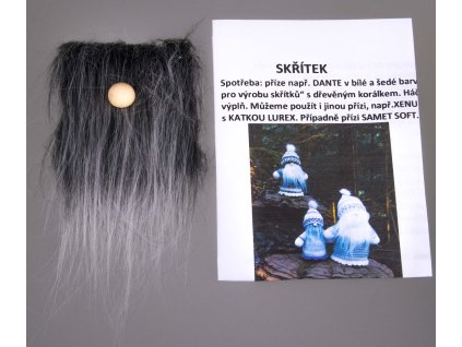 Návod na škriatka so šedými fúzmi a nosom