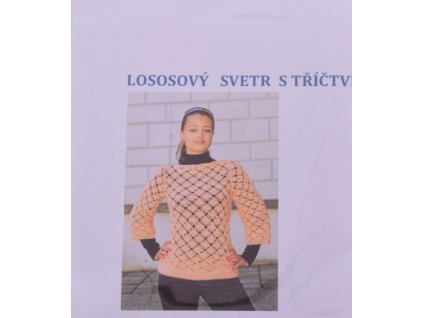 Instructions for a sweater with three-quarter sleeves