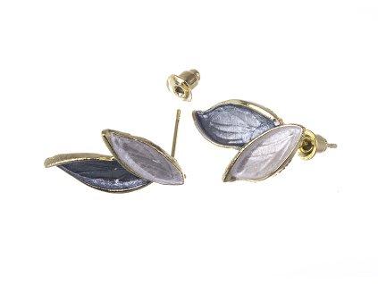 Náušnice listy 20x13mm