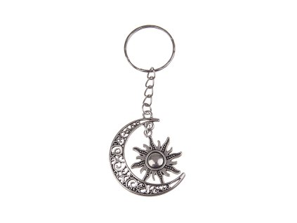 Moon and sun 80x30mm pendant