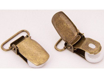 Klips 35x20 mm do szelek, z brązu