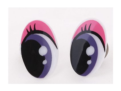 Eyes 17x25 mm pink