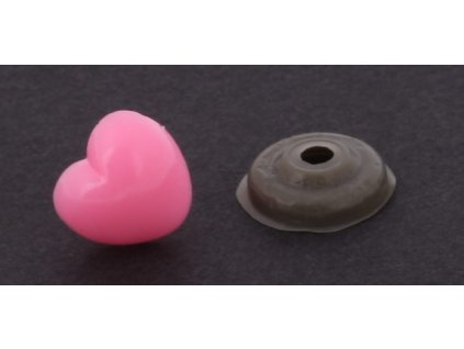Nos  18x13 mm różowe serca