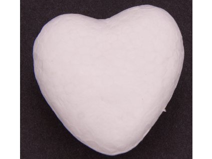 Polystyrene heart 28x28 mm